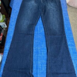 Democracy Blue Flare Wide Leg Denim